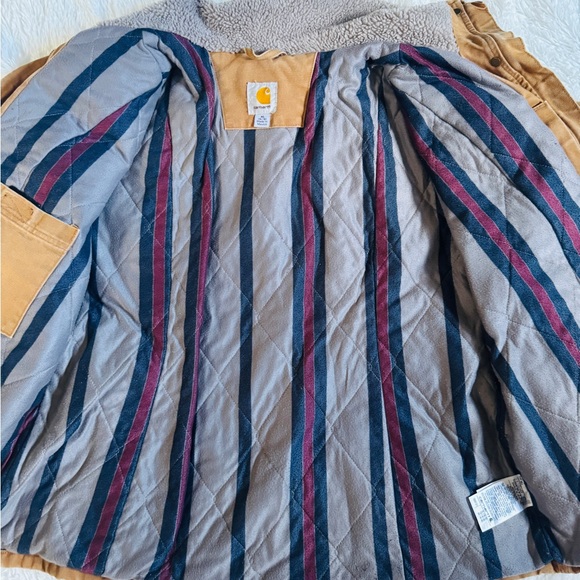 Carhartt Sherpa-Lined Brown Work Jacket - Picture 6 of 7